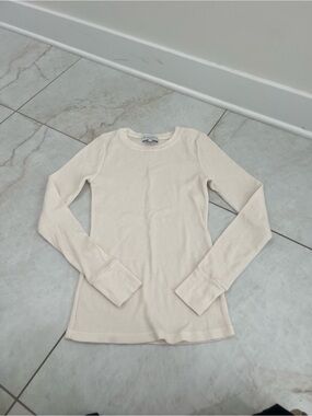 Michael Stars Chalk Juliet Thermal Tee Size XS